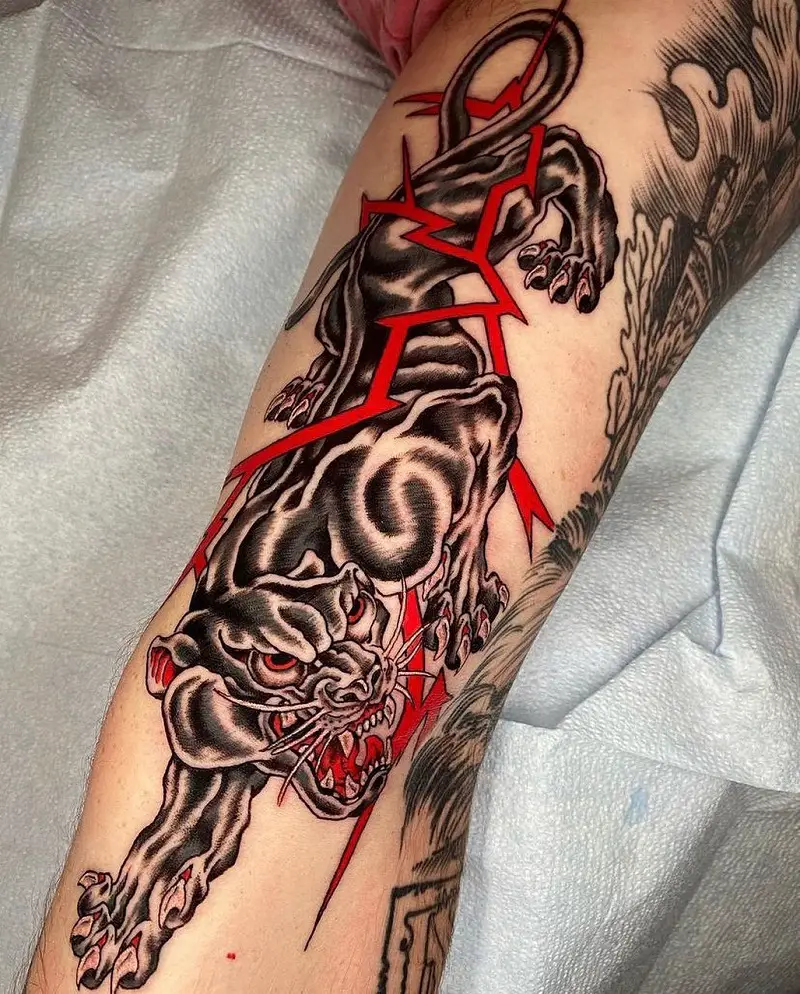 Electric Panther Tattoo 3