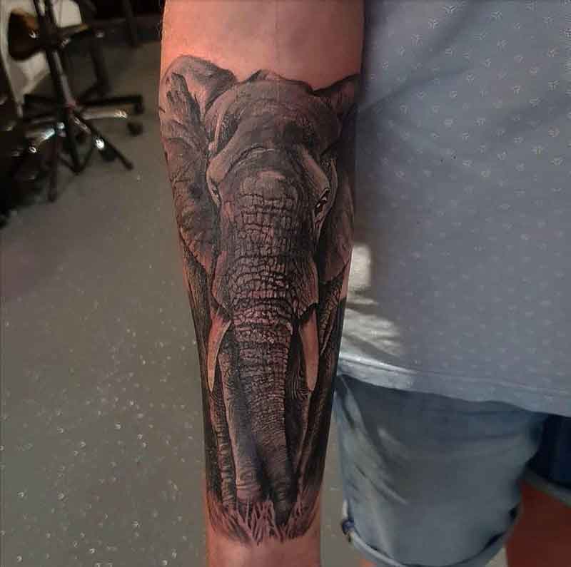 Elephant Cover Up Tattoo 2