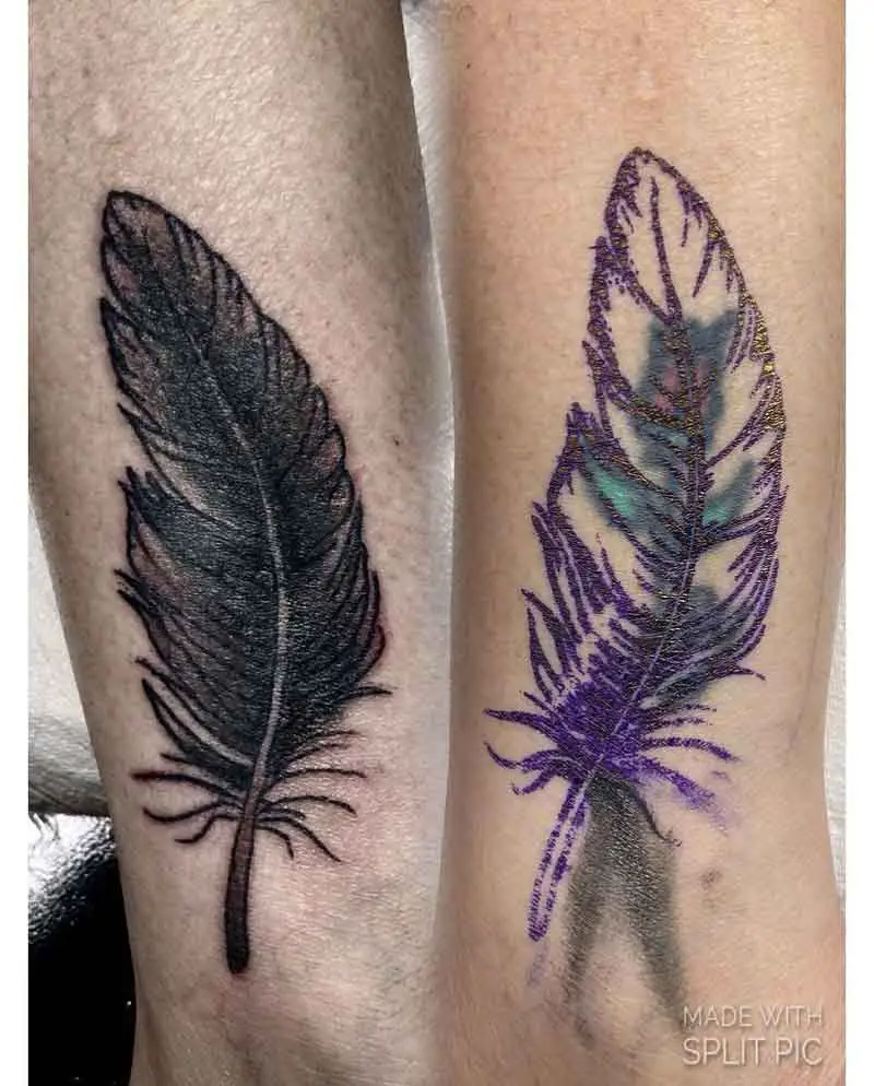 Feather Cover Up Tattoo 1