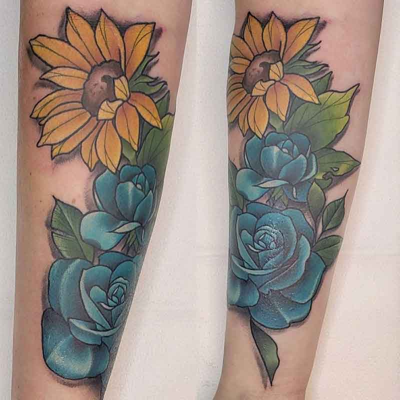 Floral Cover Up Tattoo 1