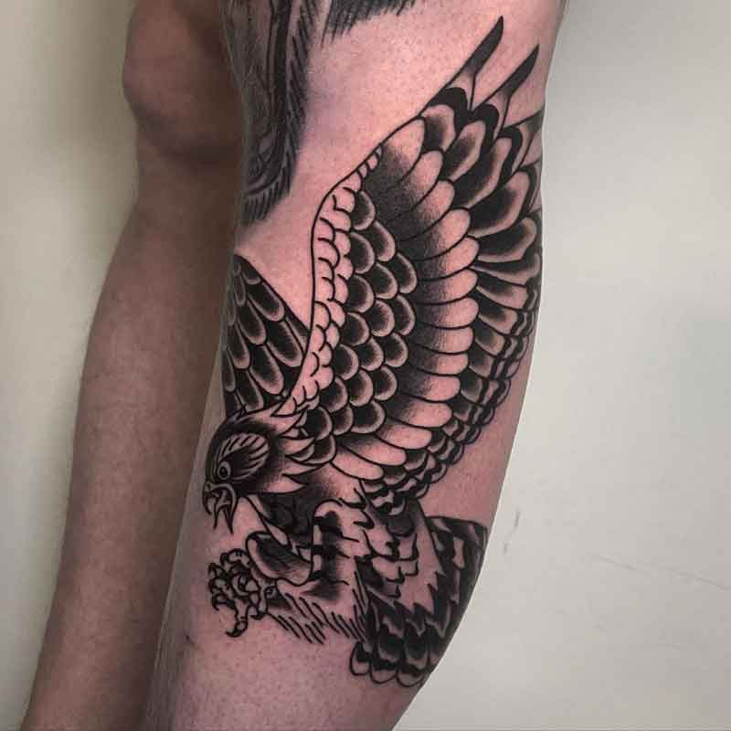 Flying Hawk Tattoo 1