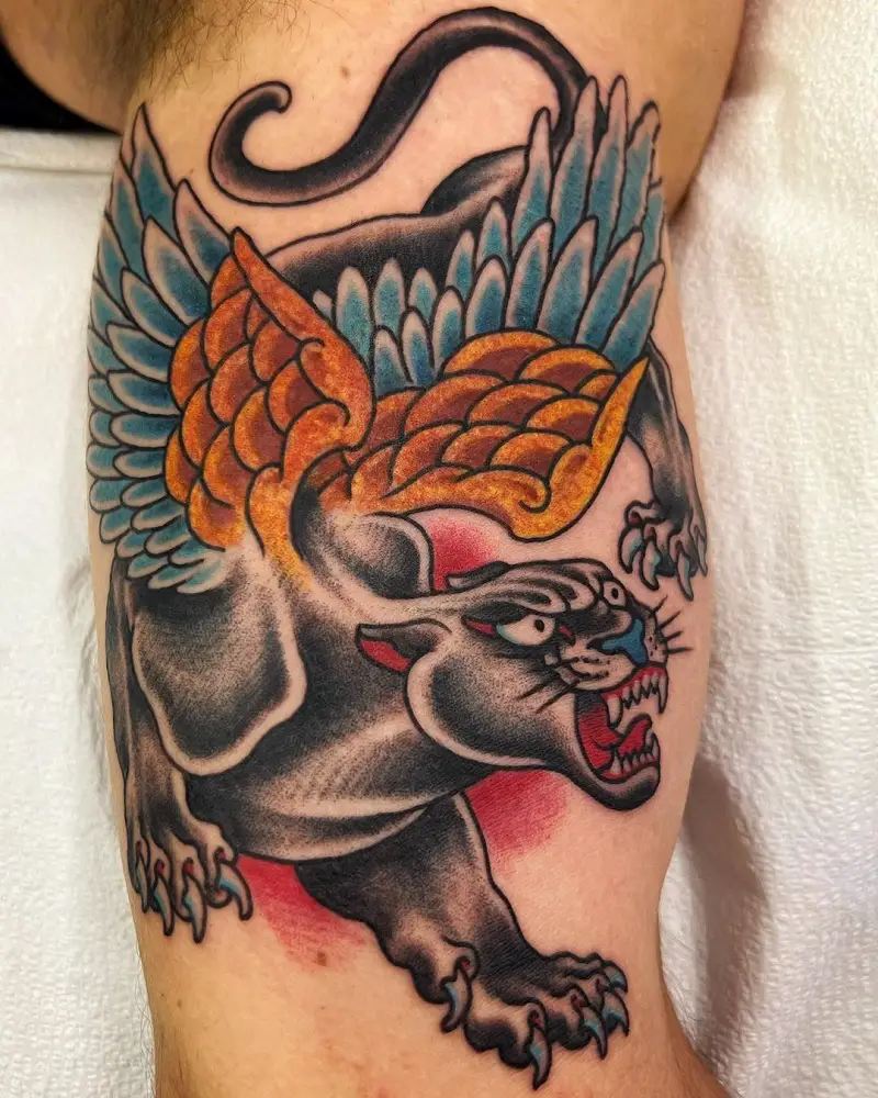 Flying Panther Tattoo 1