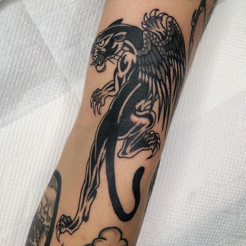 Flying Panther Tattoo 2