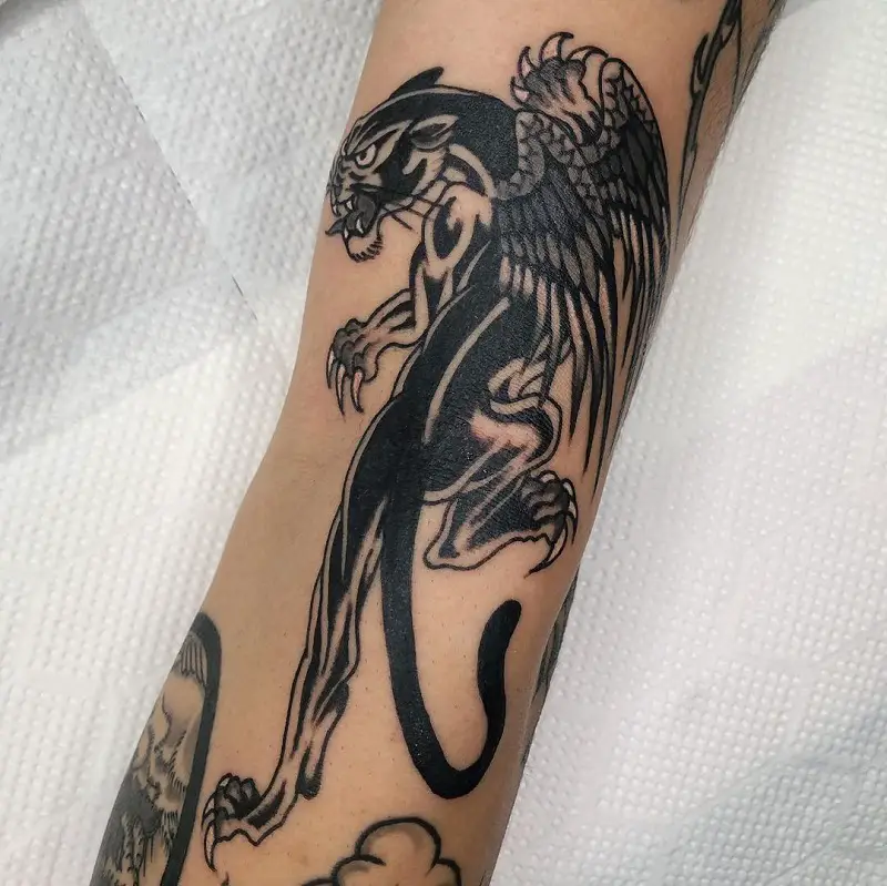 Flying Panther Tattoo 2