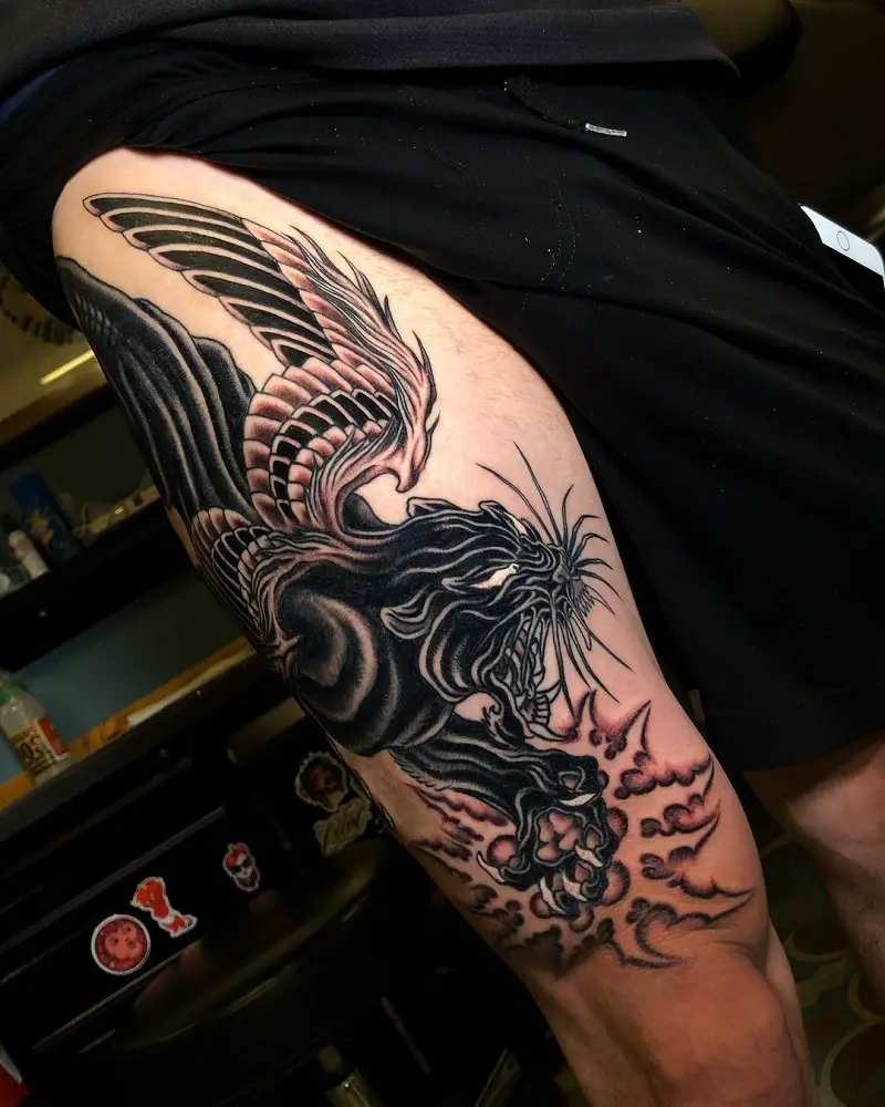Flying Panther Tattoo 3