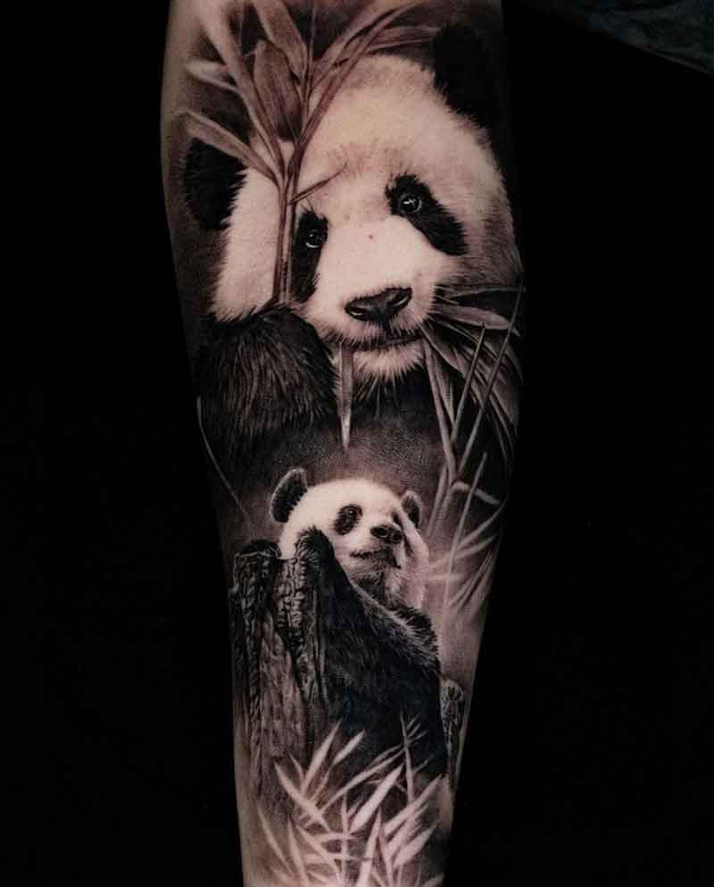 Forearm Panda Tattoo 1