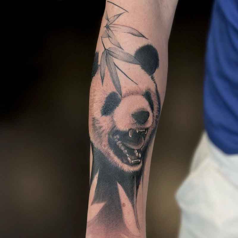 Forearm Panda Tattoo 2