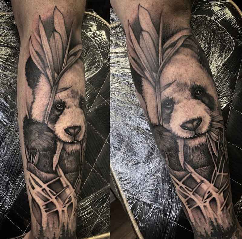 Forearm Panda Tattoo 3