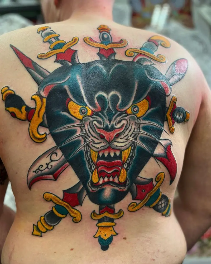 Full Body Panther Tattoo 2