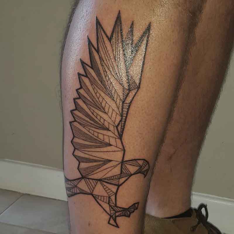 Geometric Hawk Tattoo 1