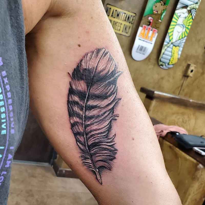 Hawk Feather Tattoo 1