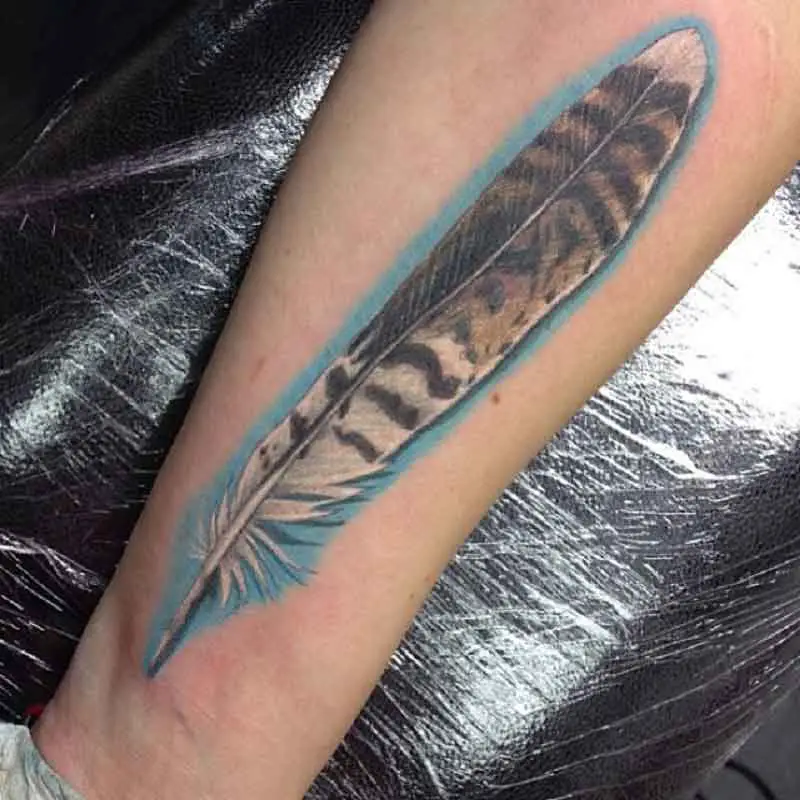 Hawk Feather Tattoo 3