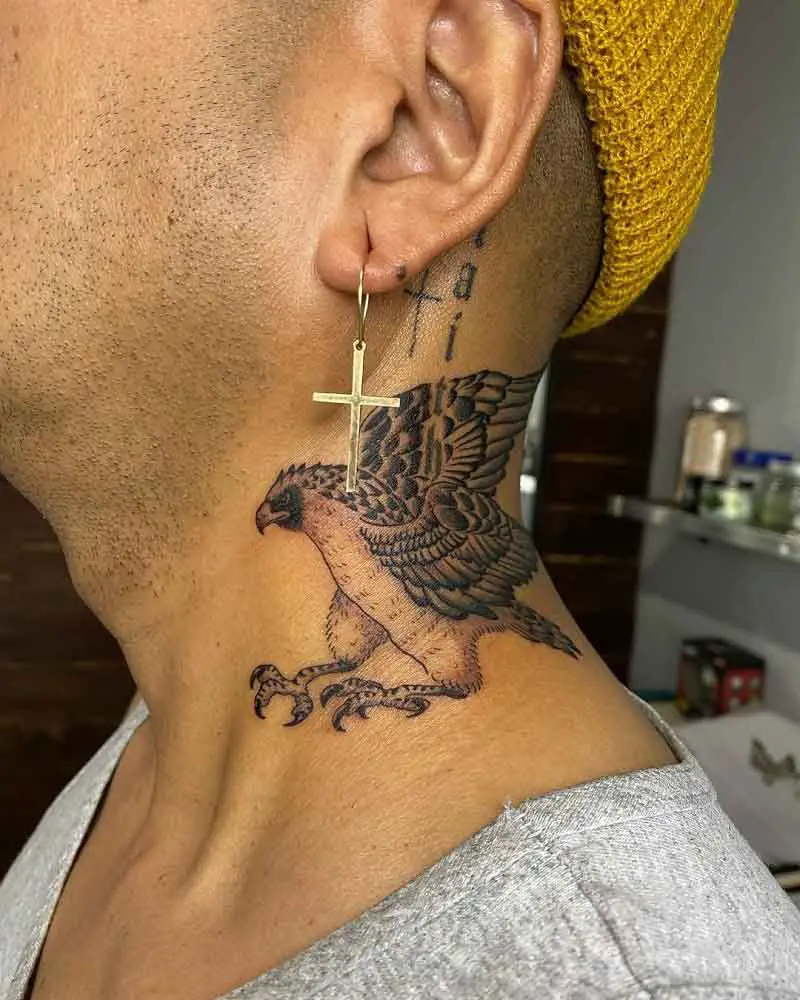 Hawk Neck Tattoo 1