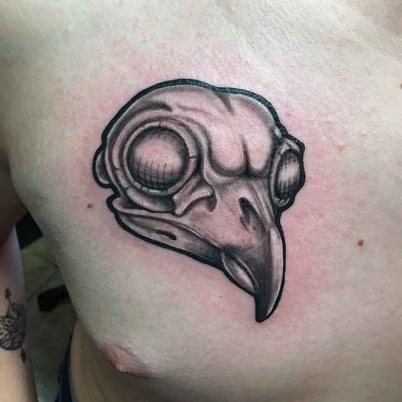 Hawk Skull Tattoo 1