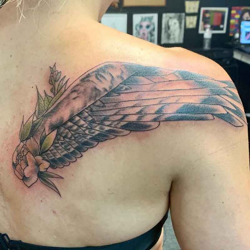 Hawk Wing Tattoo 1