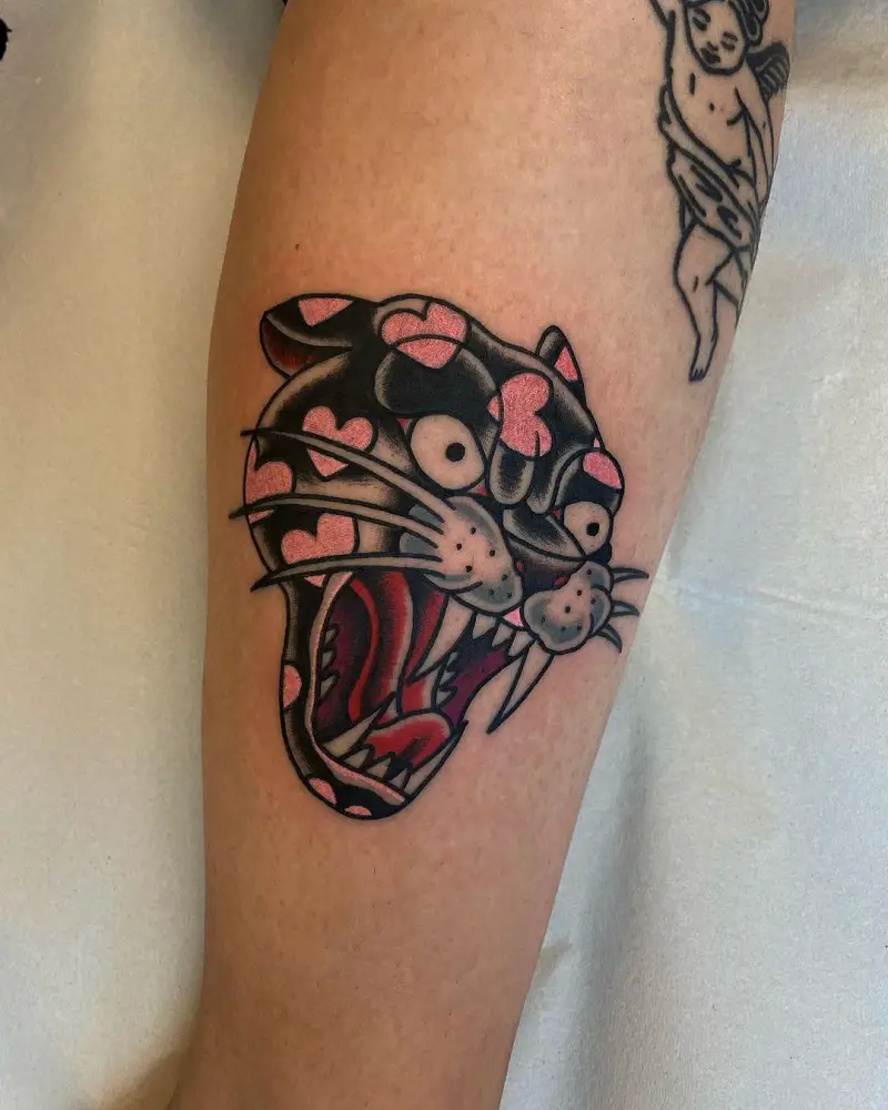 Heart Panther Tattoo 3