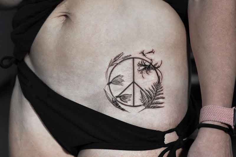 Hippie Peace Tattoo 1