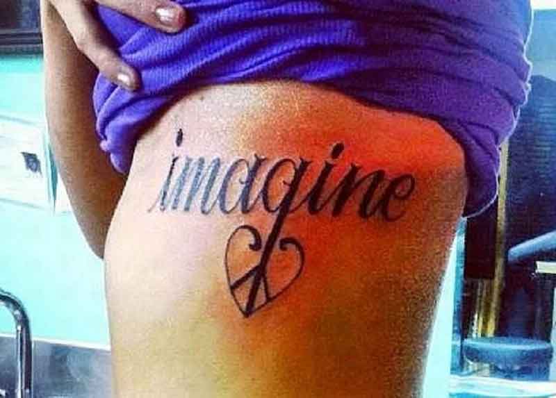 Imagine Peace Tattoo 2