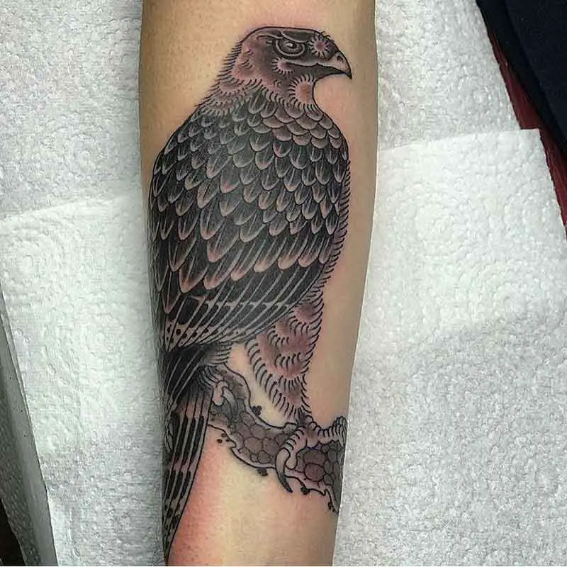 Japanese Hawk Tattoo 3