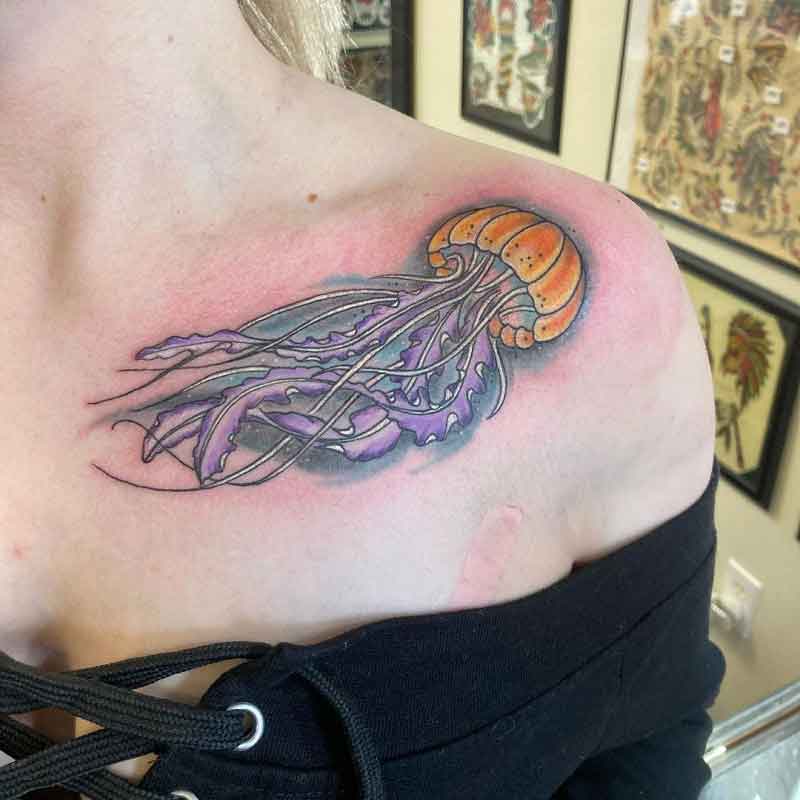 Japanese Jellyfish Tattoo 1