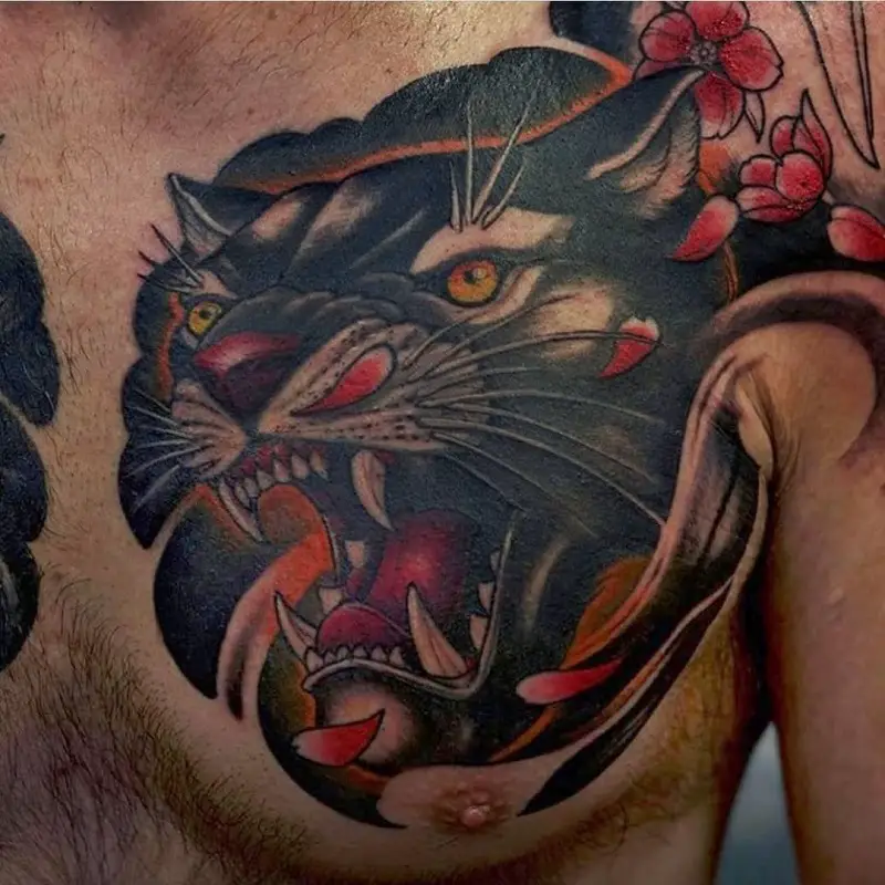 Japanese Panther Tattoo 2