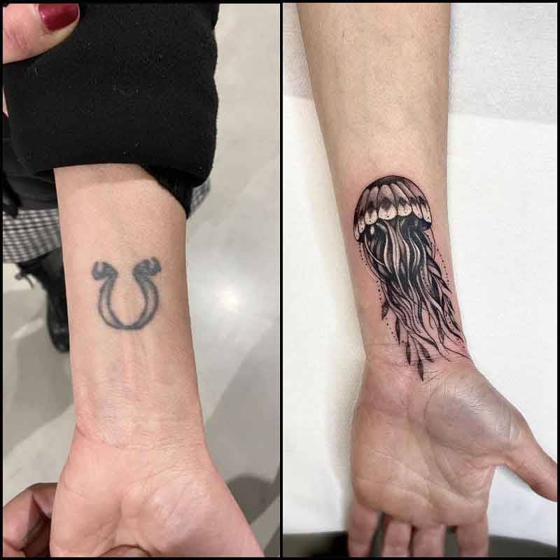 Jellyfish Cover Up Tattoo 3
