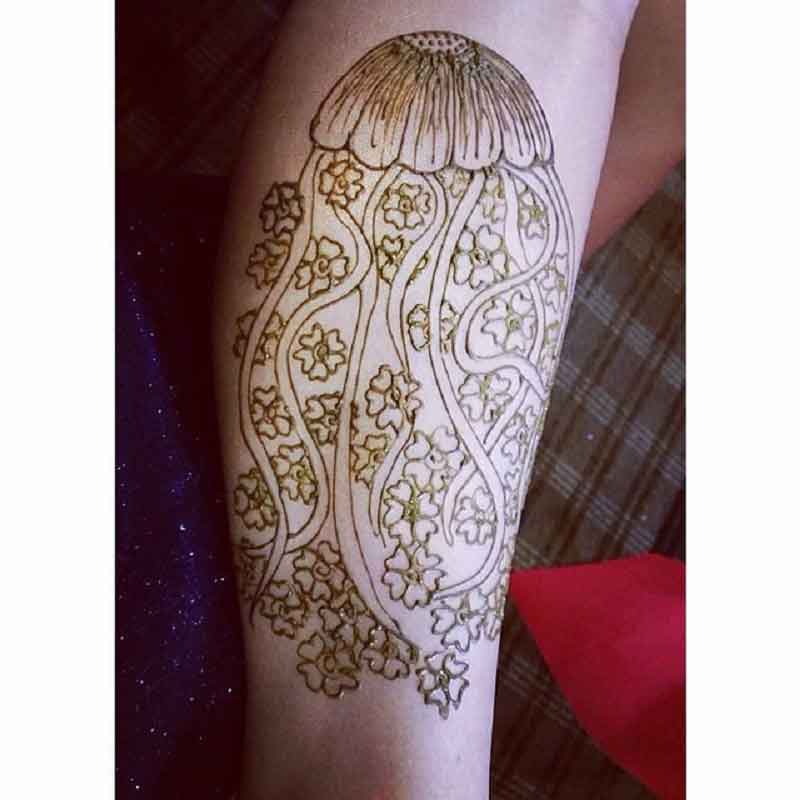 Jellyfish Henna Tattoo 3