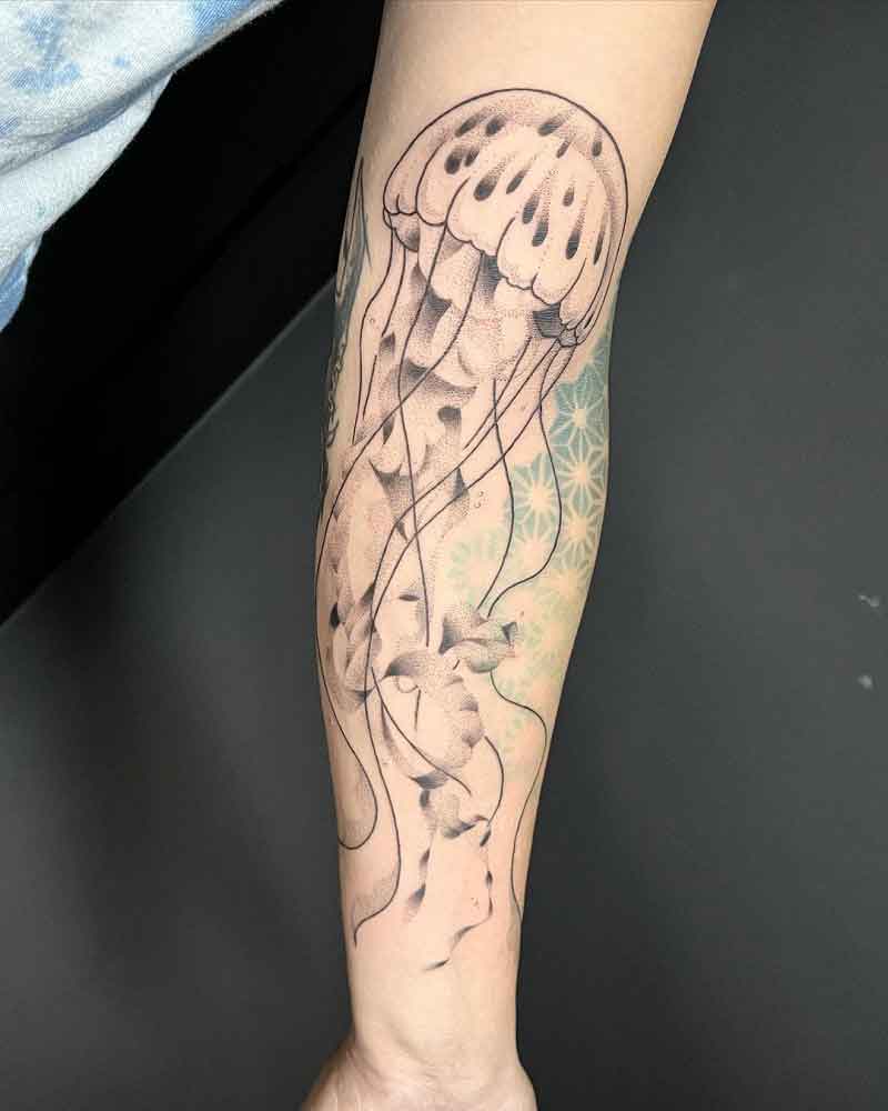 Jellyfish Sleeve Tattoo 3