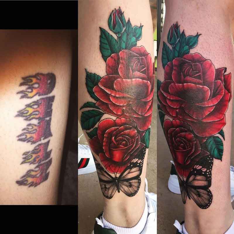 Lettering Cover Up Tattoo 2