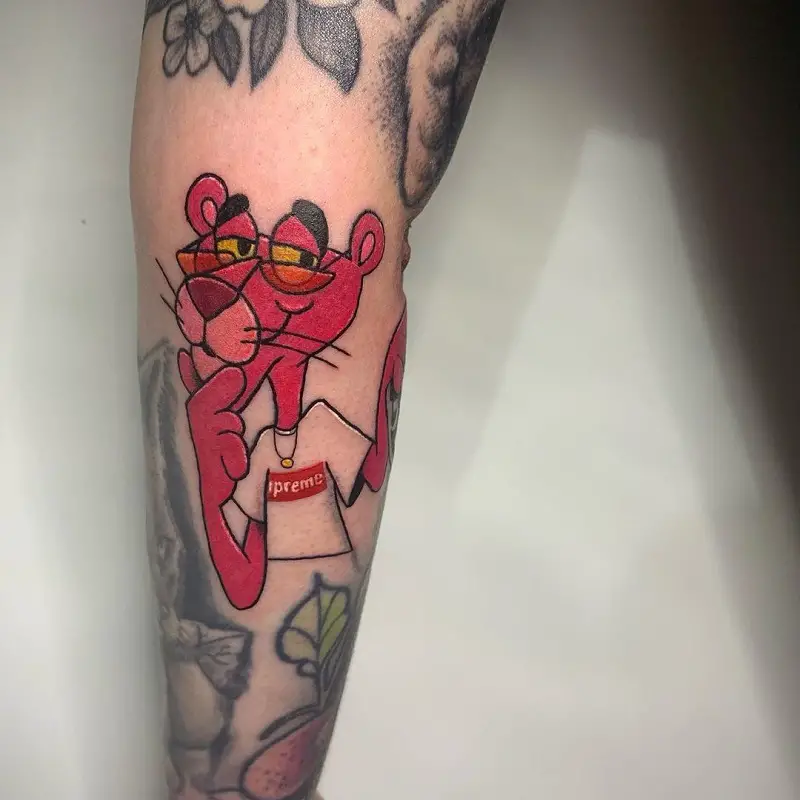 Lil Peep Pink Panther Tattoo 2