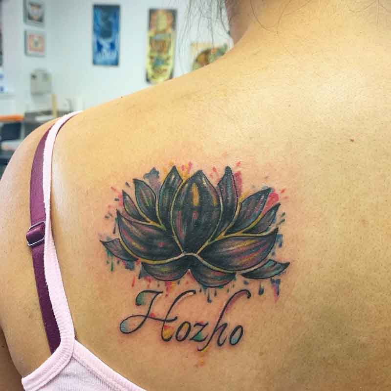 Lotus Cover Up Tattoo 1