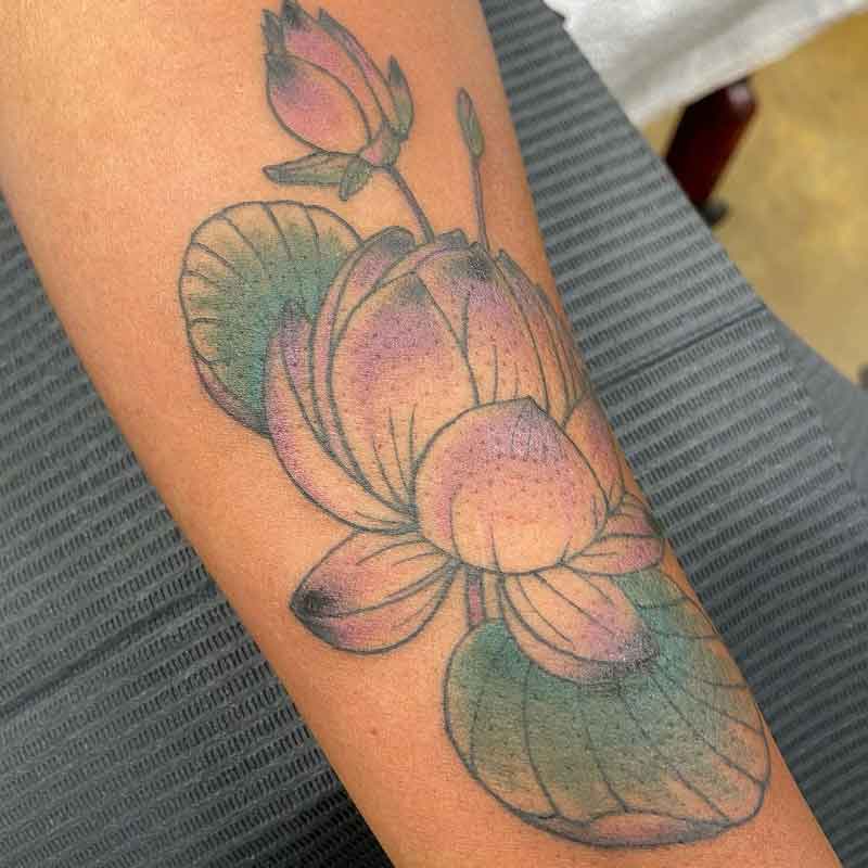 Lotus Cover Up Tattoo 2