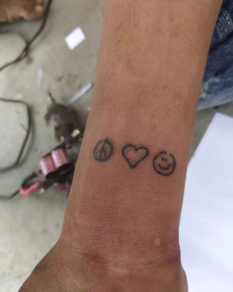 Love Joy Peace Tattoo 1