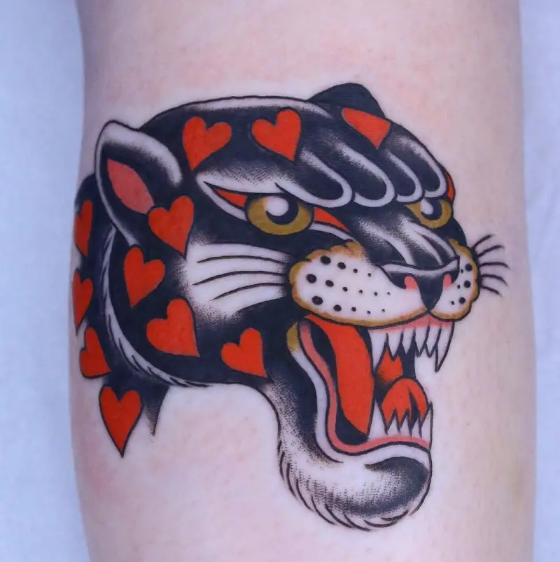 Love Panther Tattoo 1