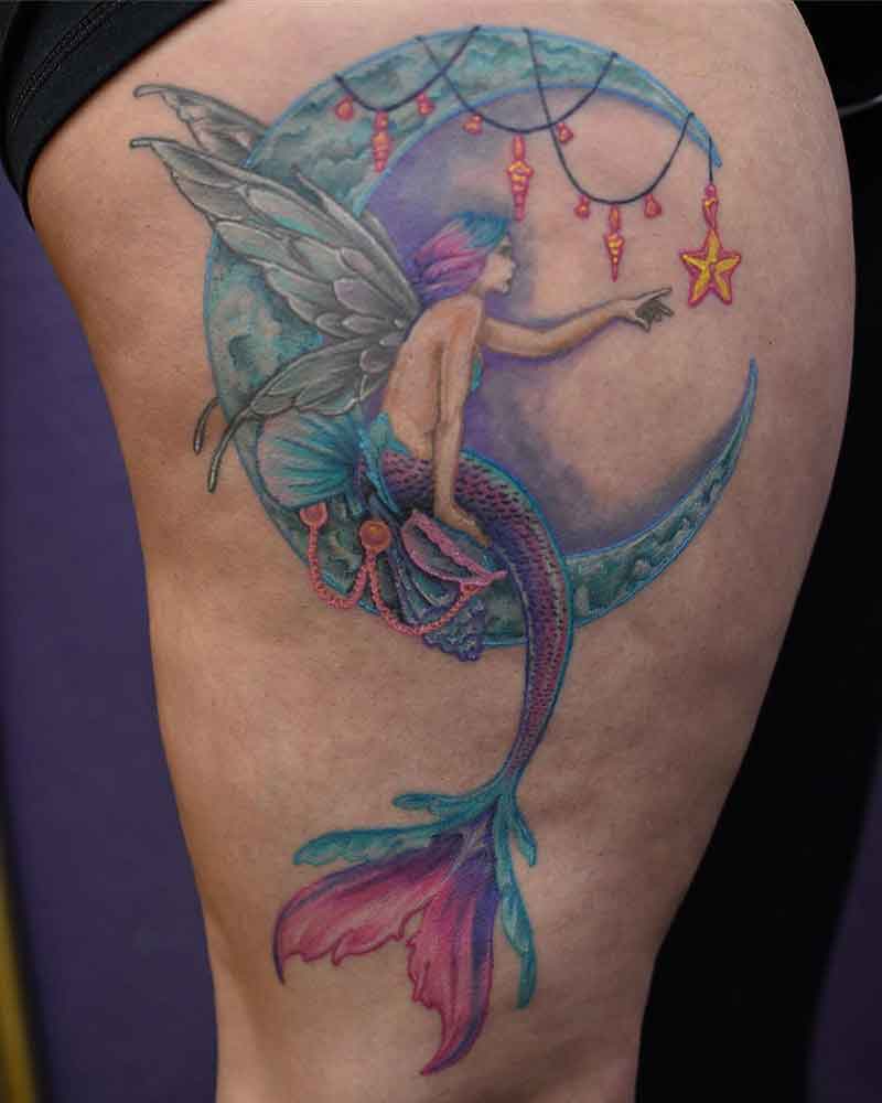 Mermaid Fairy Tattoo 3