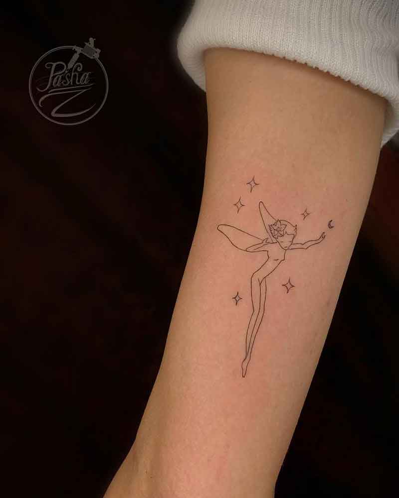 Minimalist Fairy Tattoo 1