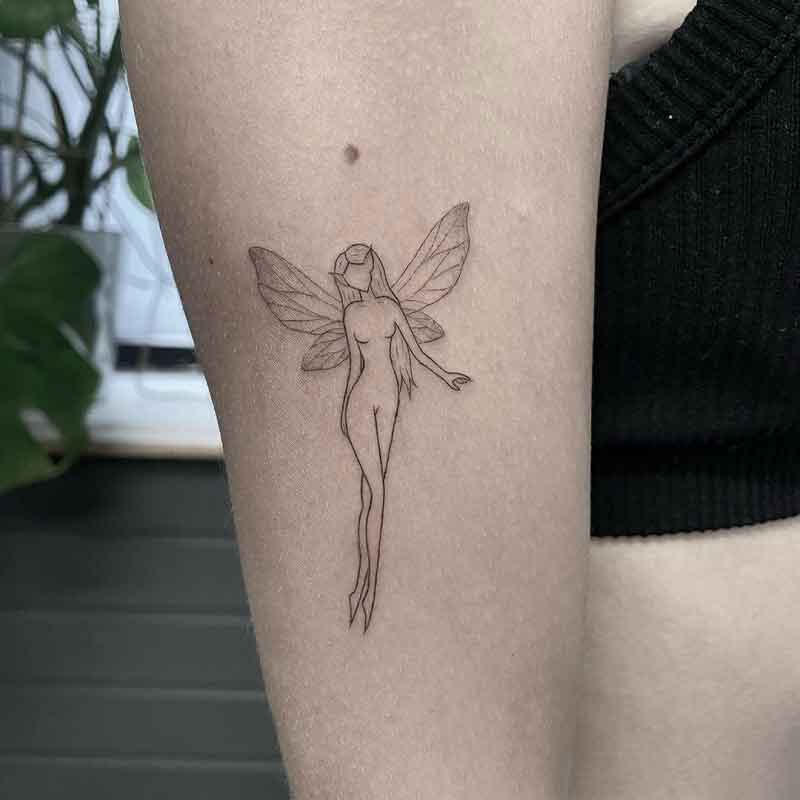 Minimalist Fairy Tattoo 2