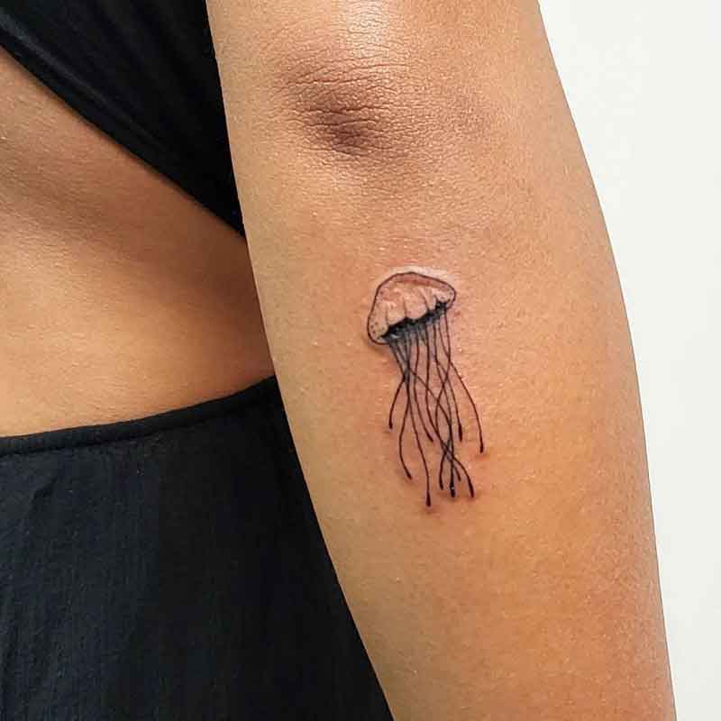 Minimalist Jellyfish Tattoo 1