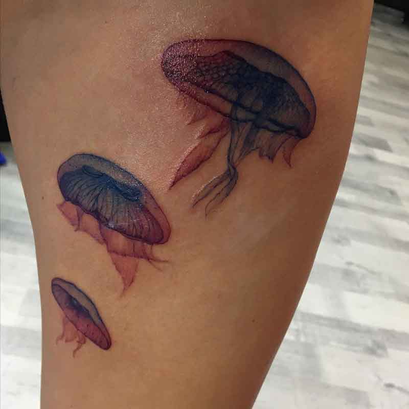 Moon Jellyfish Tattoo 2