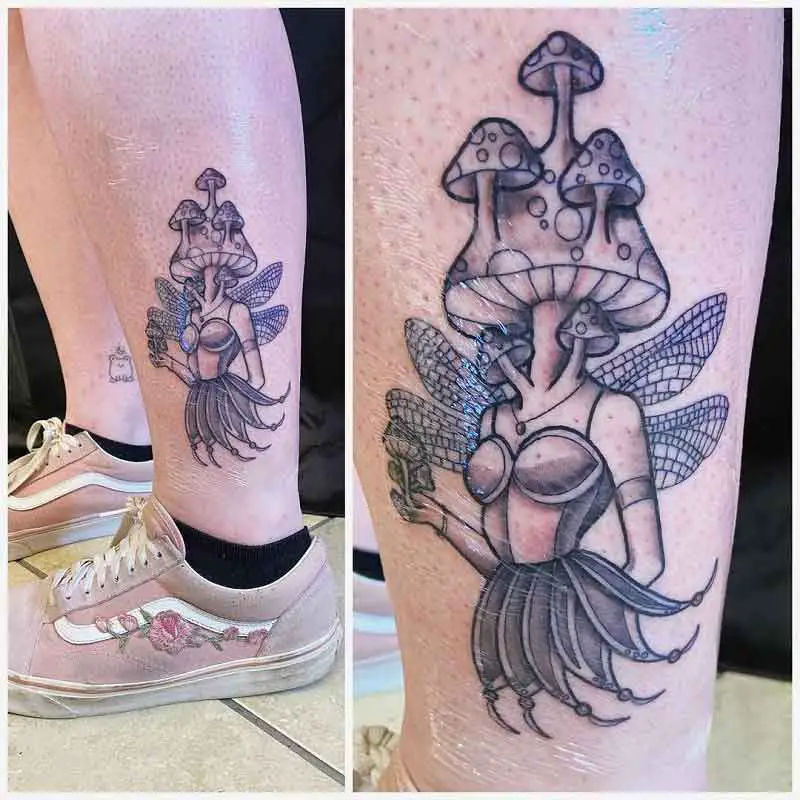 Mushroom Fairy Tattoo 2