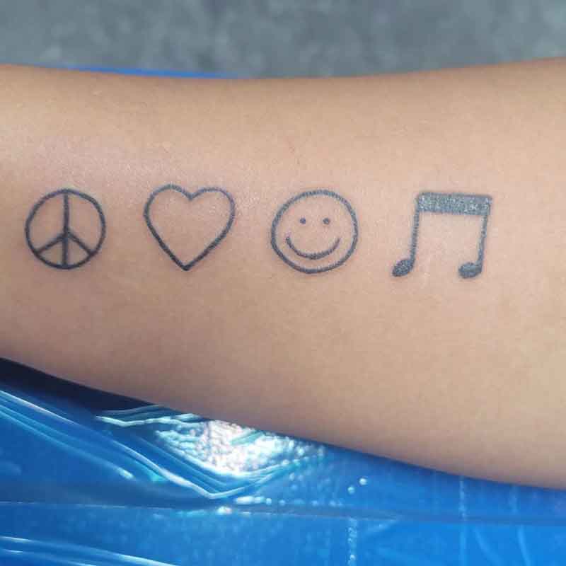 Music Peace Tattoo 1