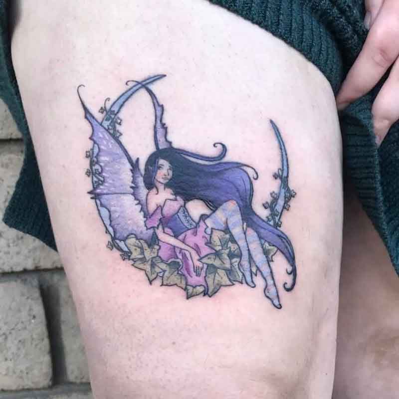 Mystic Moon Fairy Tattoo 2