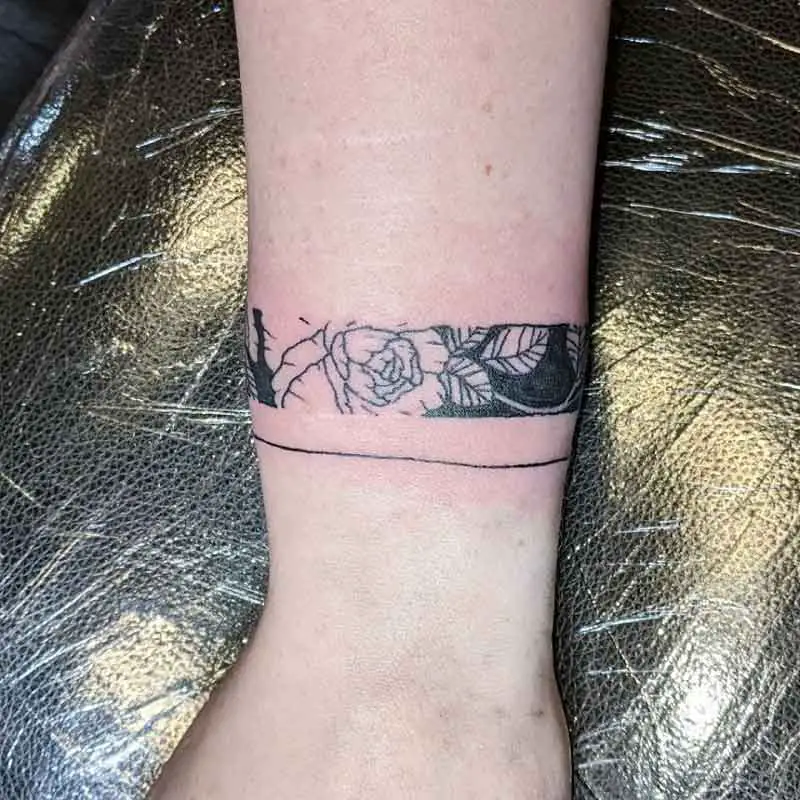 Negative Space Band Tattoo 1