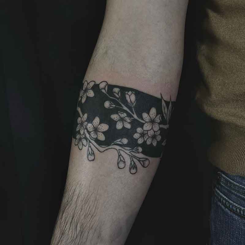 Negative Space Band Tattoo 3