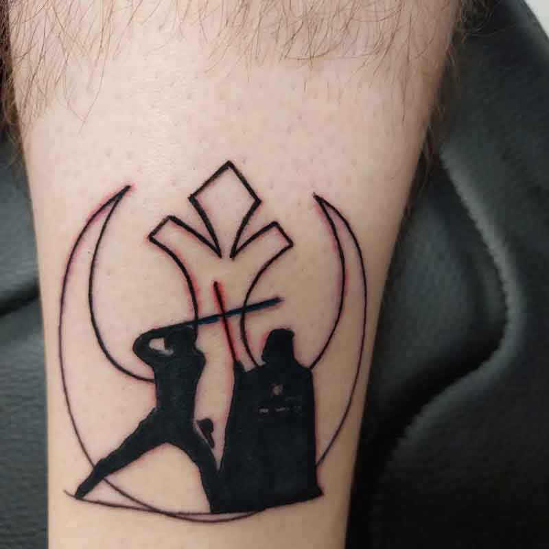 Negative Space Star Wars Tattoo 1