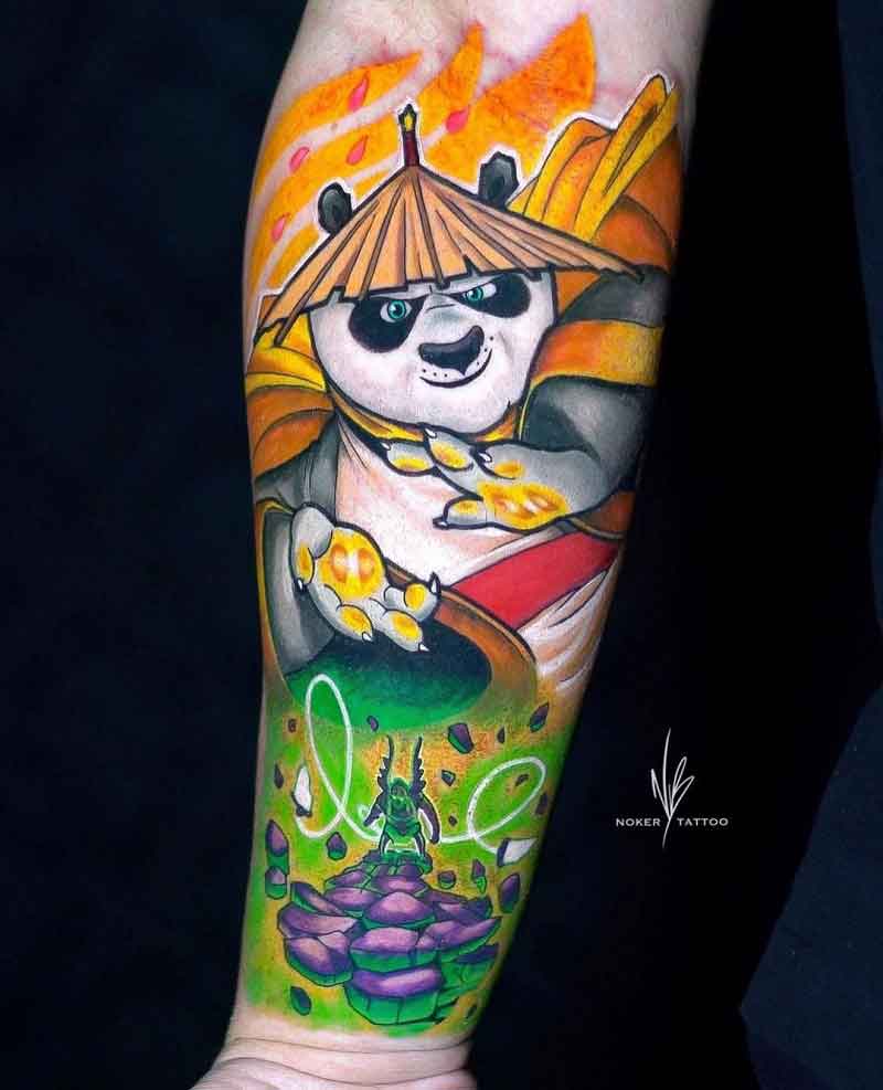 Ninja Panda Tattoo 3