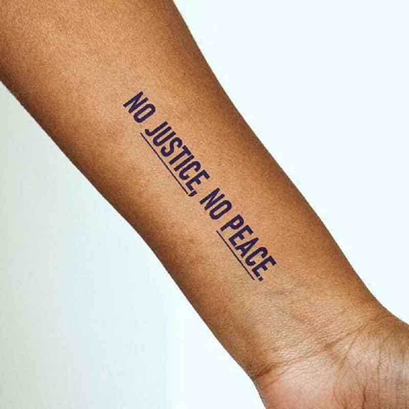 No Justice No Peace Tattoo 3