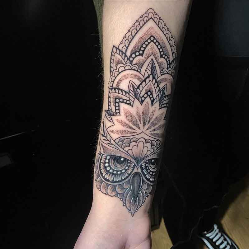 Owl Cover Up Tattoo 3