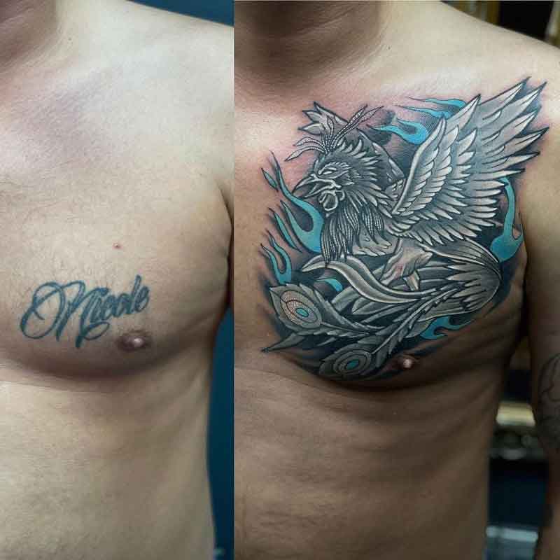 Phoenix Cover Up Tattoo 1