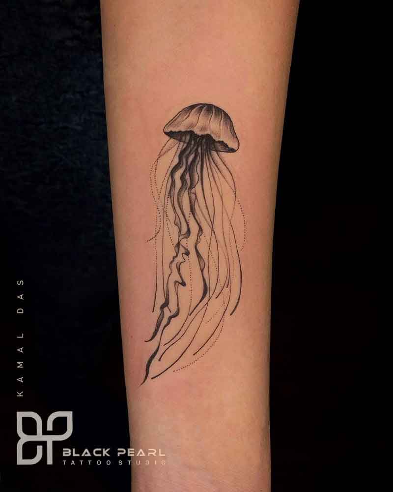 Psychedelic Jellyfish Tattoo 1